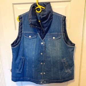 Denim and Down Vest 1x